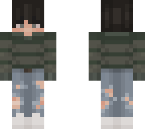 ugly sweater boy with silver flower