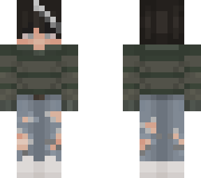 ugly sweater boy with silver flower 2