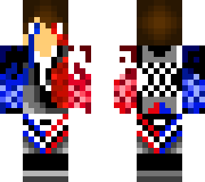 wounded blue and red boy
