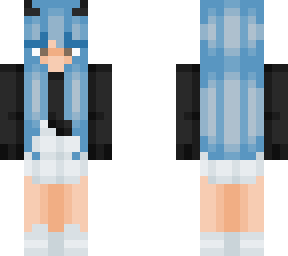 blue hair demon