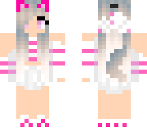 bubblegum pink wolf girl