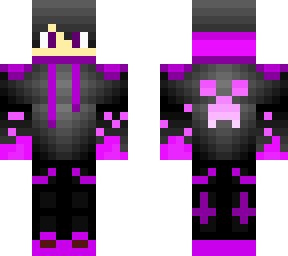 cool purple minecrafter
