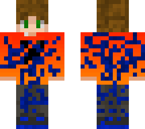 cracked blue suit