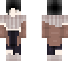 cute girl (brown jacket + hair buns)