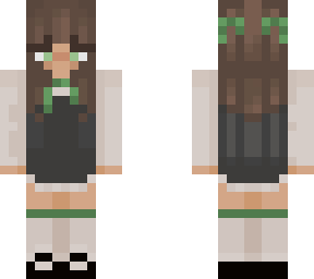 cute green girl