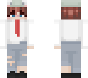 frog hat && red tie