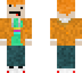 ginger kid with orange hoodie