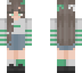 green and white