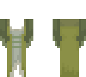 green medieval ballgown base