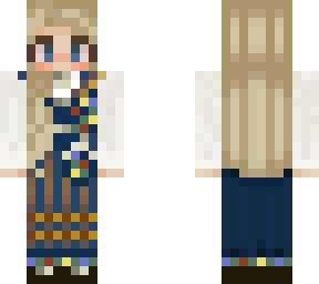 nordlandsbunad blue, blond
