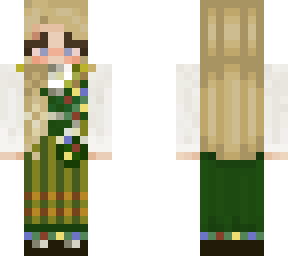 nordlandsbunad green, blond