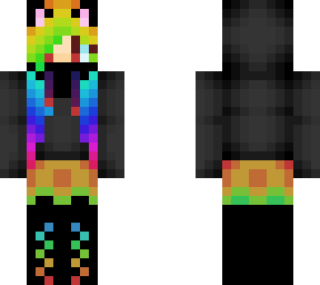 rainbow cat girl