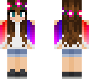 rainbow flower girl