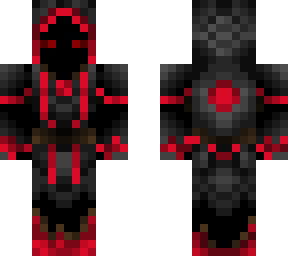 red and black hoodie skin