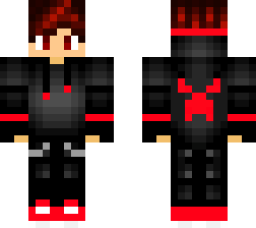 red gravity control boy gamer with maroon hair v2 - made by eradicator475