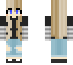 ripped jeans girl