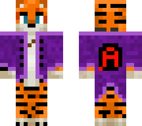 tiger in purple jacket