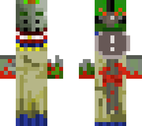 Tricky The Clown Mask On Minecraft Skin