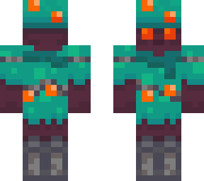 warped explorer with orange eyes