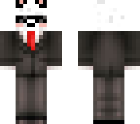 white fox in suit