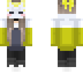 yellow kitsune mask