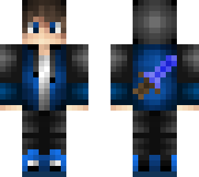blue pvp minecraft skin
