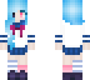blue schoolgirl