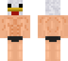 chicken man with muscles