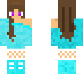 cute cyan girl