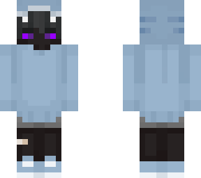 enderman boy with blue hoodie