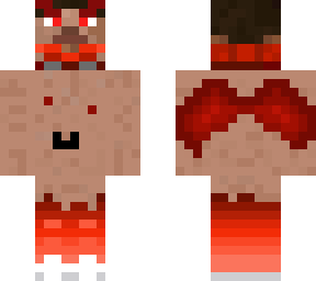 evil baby steve on top of melting evil red ice cream steve