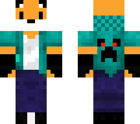 fox in a steve hoodie