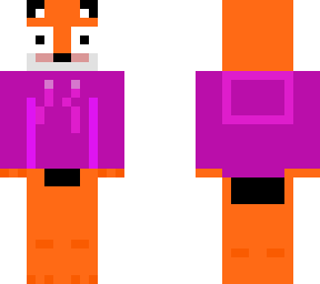 fox with pink hoodie for hudson