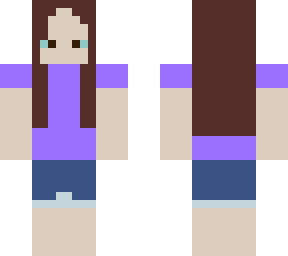 girl in a purple t shirt