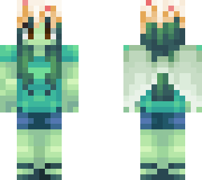 girl zombie with wings and cake on head