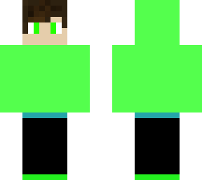 green  boy white green eyes