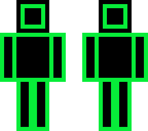 green outline