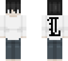 L Lawliet Death Note Minecraft Skin l-lawliet-death-note-minecraft-skin
