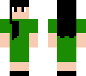 my mom minecraft skin/w green dress