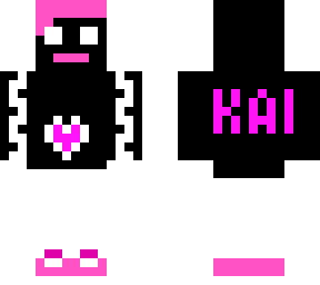 my new minecraft skin pink