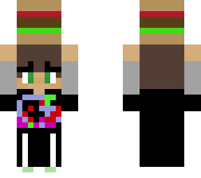 my skin holding hamburger