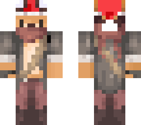 my skin with a santa hat