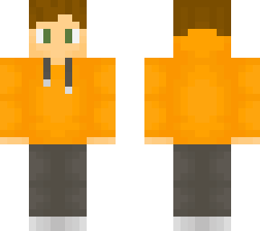 orange hoodie
