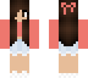 pastel red girl