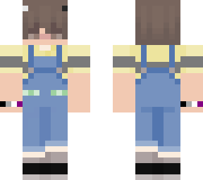 person in overalls