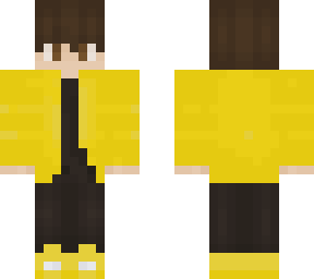 person in yellow jacket