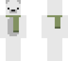 polar bear with scarf