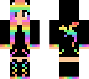 rainbow dragon hoodie girl