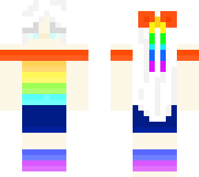 rainbow girl skin