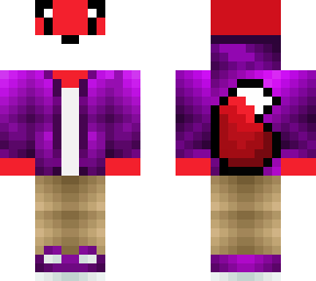 red fox i purple jacket